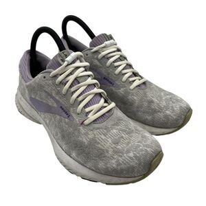 Brooks Shoes Womens Sz 8.5 Launch 6‎ Running Sneakers Gray Purple 1202851B955